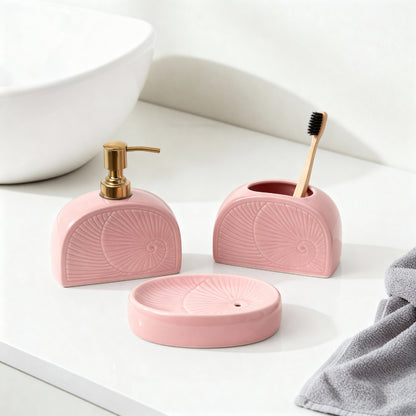 Peony Grace Bathroom Set- Pink