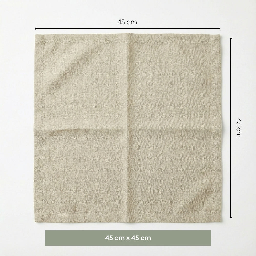 Oat Fold Table Napkin, Taupe (Pack of 4)
