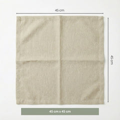 Oat Fold Table Napkin, Taupe (Pack of 4) - Table Linen | haus & kinder
