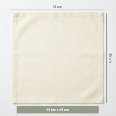 Cream Fold Table Napkin, Ivory (Pack of 4) - Table Linen | haus & kinder