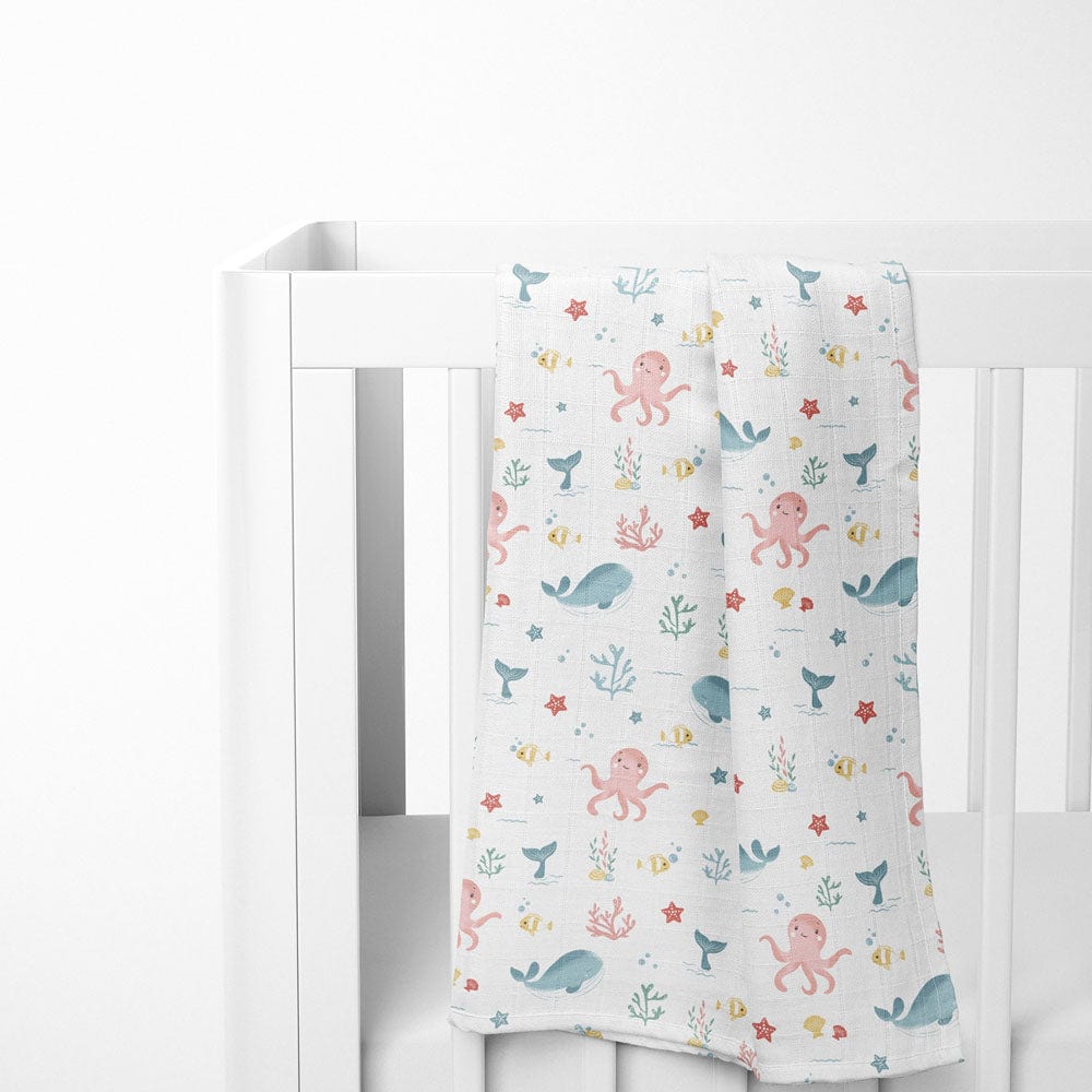 Oasis Collection 100% Cotton Muslin Swaddle Pack Of 3