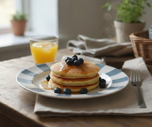Daydream Blue Blue Dinner Plate- White & Blue