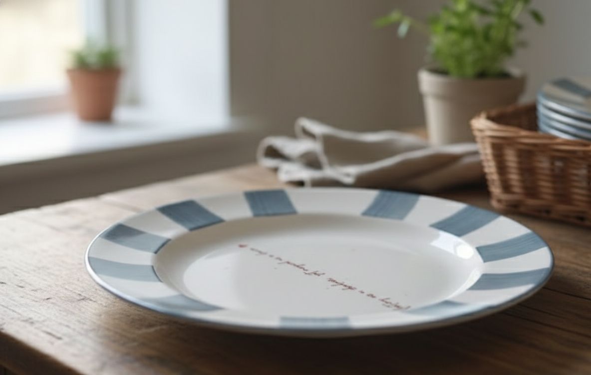 Daydream Blue Blue Dinner Plate- White & Blue