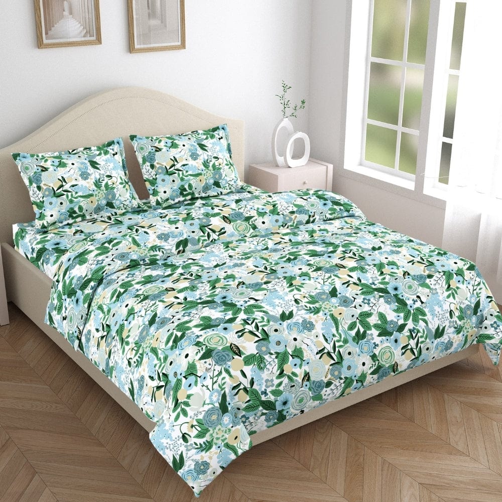 Wildflower Dream 100% Cotton Double Size Bedsheet, 144 TC