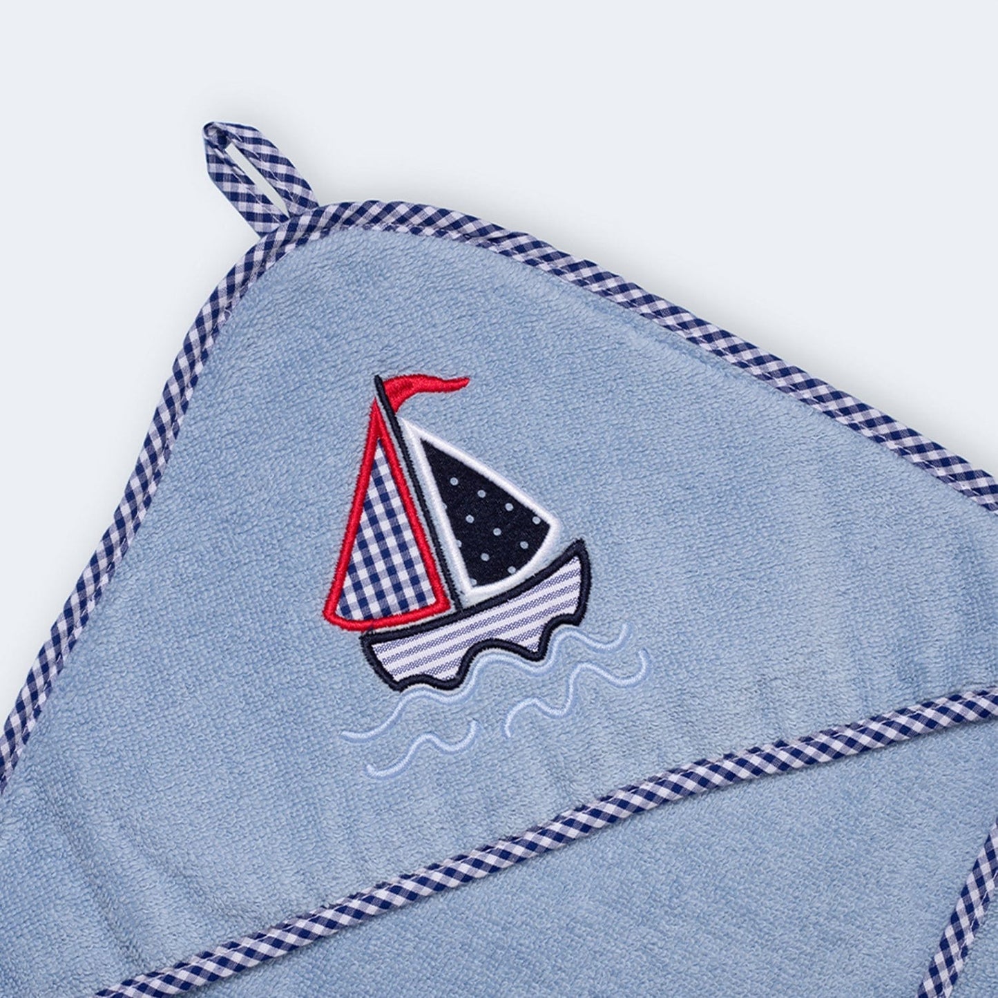 Baby Ship Hooded Towel - Blue