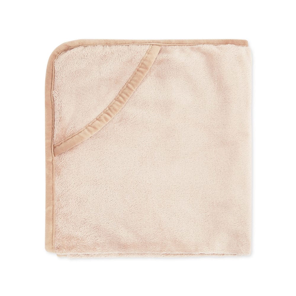 Super Soft Plush Baby hooded Flannel Blanket, Brown