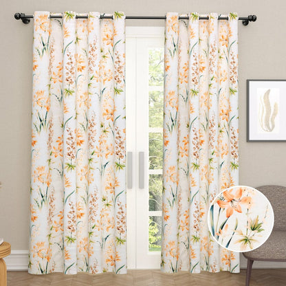 Coral Garden Blackout Curtain Set