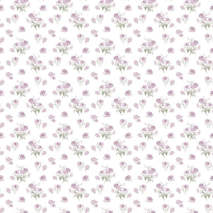 Lilac Dream, 100% Cotton Double Size Bedsheet, 186 TC
