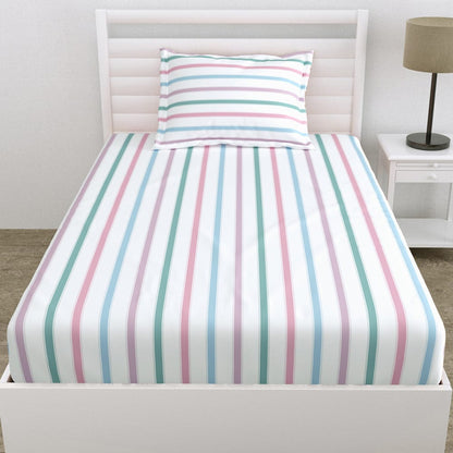 Blue Spectrum 100% Cotton Bedsheet, 186 TC