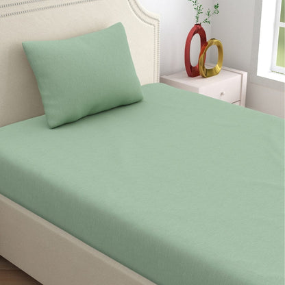 Jersey Fitted Bedsheet - Single/Green