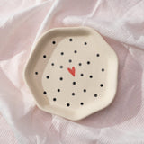 Lovestruck Ceramic plate, White