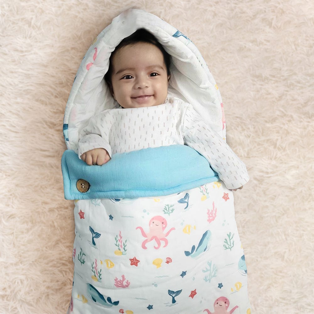 Vitamin Sea Muslin Carrier Nest / sleeping bag , 0-12 Months