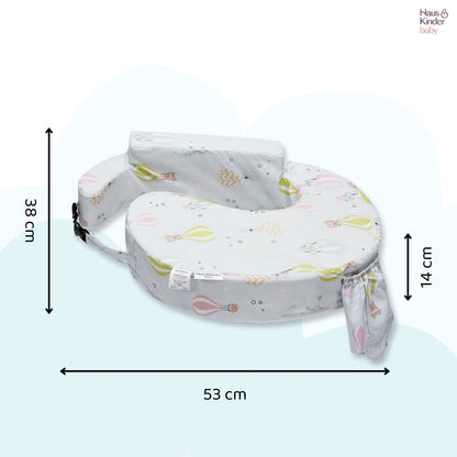 Hot Air Balloon Feeding Pillow - Posture Support With Pocket