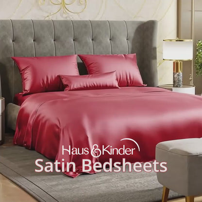 Satin Royale Mocha Velvet 300TC Satin King Bedsheet