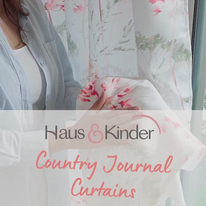 Country Journal Blackout Curtain Set