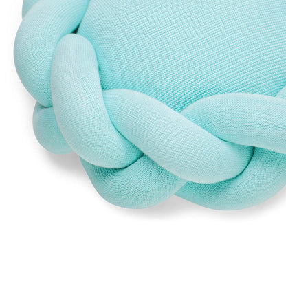 Knitted Shape Pillow - Sky Blue