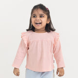 100% Cotton Full Sleeve Girl Top, Pink