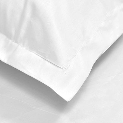 King Size Sheets Set,  400 TC Cotton, 4 Piece Set with 15” Deep Pocket (Bright White)