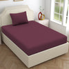 Jersey Fitted Bedsheet - Single/Wine