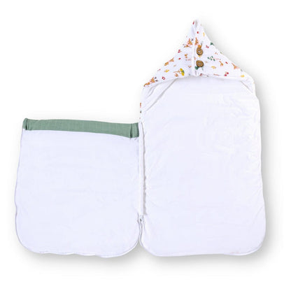 Whimsical Woodland Muslin Carrier Nest / sleeping bag , 0-12 Months