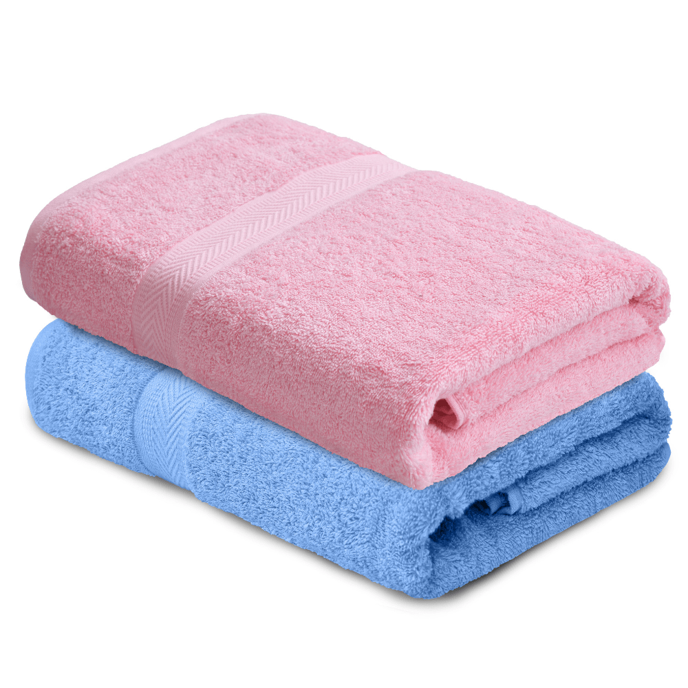 Pink and blue outlet towels