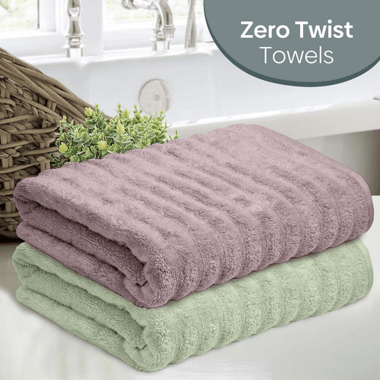 Zero Twist Luxury Bath Towel Set of 2