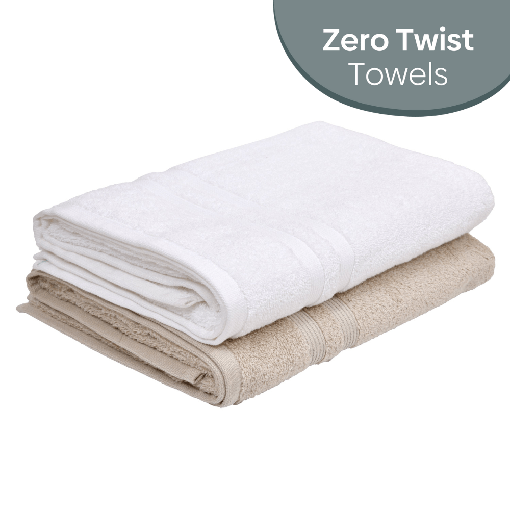 Zero Twist Luxury Bath Towel Set of 2