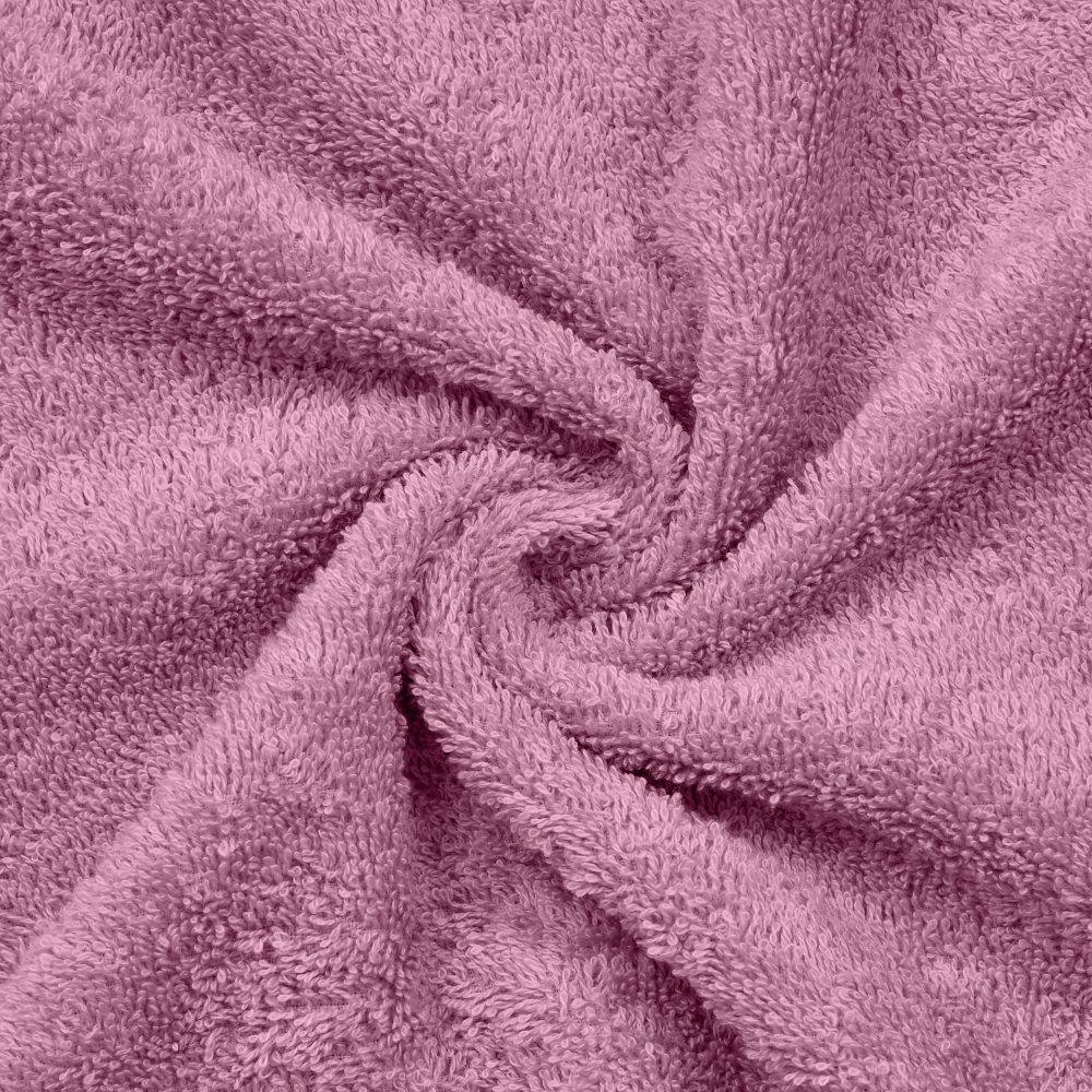 Bath Towel Set of 2, 100% Cotton, Pink & Lilac