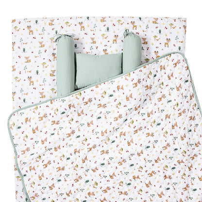 Bundle of Joy Bedding Set: Mattress, Bolsters with Quilt (Pack of 5,Whimsical Woodland)