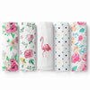 Florals/ Dots/ Birds 100% Cotton Muslin Swaddles, Pack Of 5