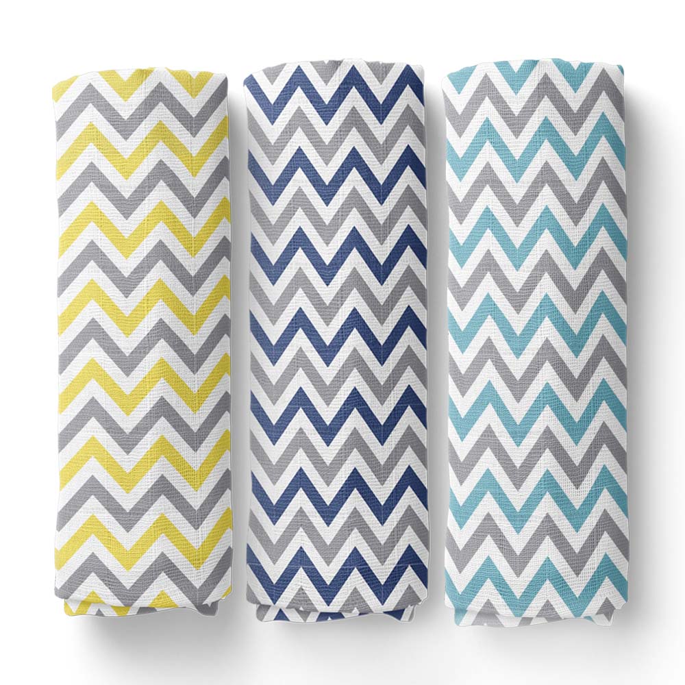 Muslin Swaddles, Pack Of 3