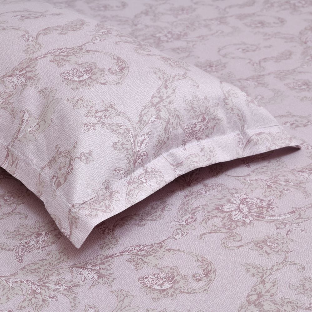 Modern Art Desire, 100% Cotton King Size Bedsheet, 300 TC, Pink