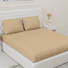 Melange Premium Fitted Bedsheet, 300TC, Gilded Beige