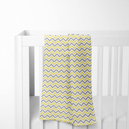 Chevron Stripes 100% Cotton Muslin Swaddle Pack Of 3 (Navy, Turquoise, Yellow)