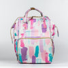 Art on Canvas - Chic Diaper Bag Backpack for New Moms, Color Splash