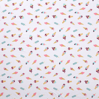 Trendy Prints Single Bedsheet for Kids, Popsicles