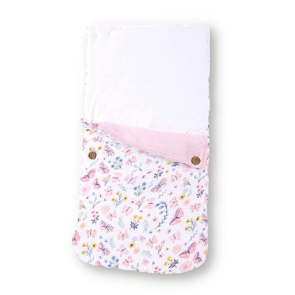 Butterfly Garden Muslin Carrier Nest / sleeping bag , 0-12 Months