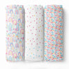 Rainbow Collection 100% Cotton Soft Muslin Swaddles Wrap for Newborn Baby - Pack of 3, Multicolor