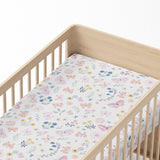 Butterfly garden Cotton Fitted Crib Sheet.