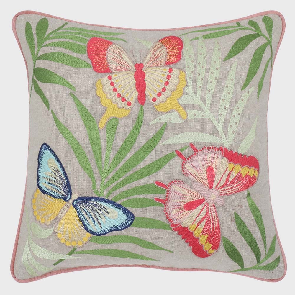 Embroidered Cushion Cover