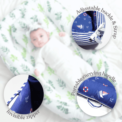 Go Little Rockstar Baby Sleeping Nest, Portable Adjustable Newborn Crib Bassinet, 0-24 Months