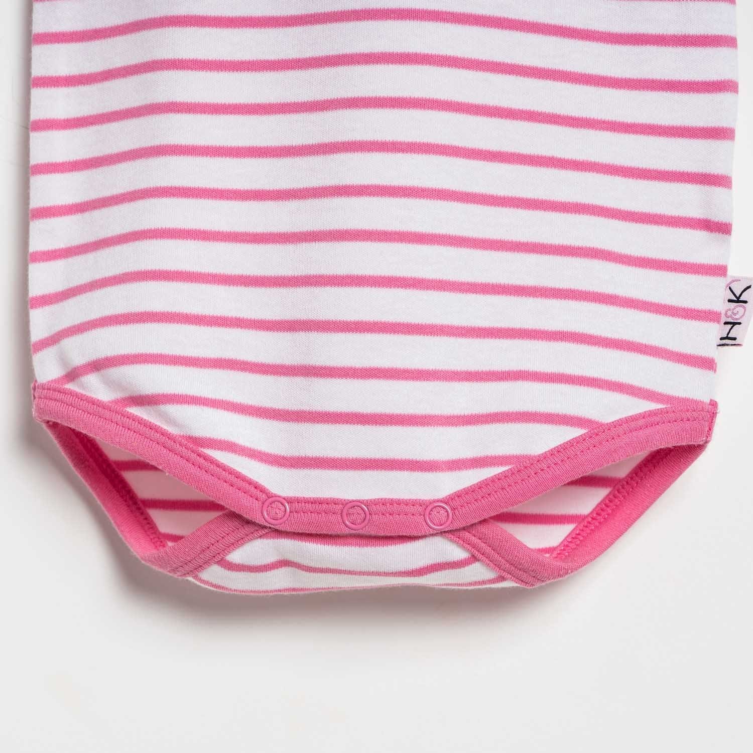 Baby Girl Iris Pink Short Sleeve Onesies pack of 3 Collection