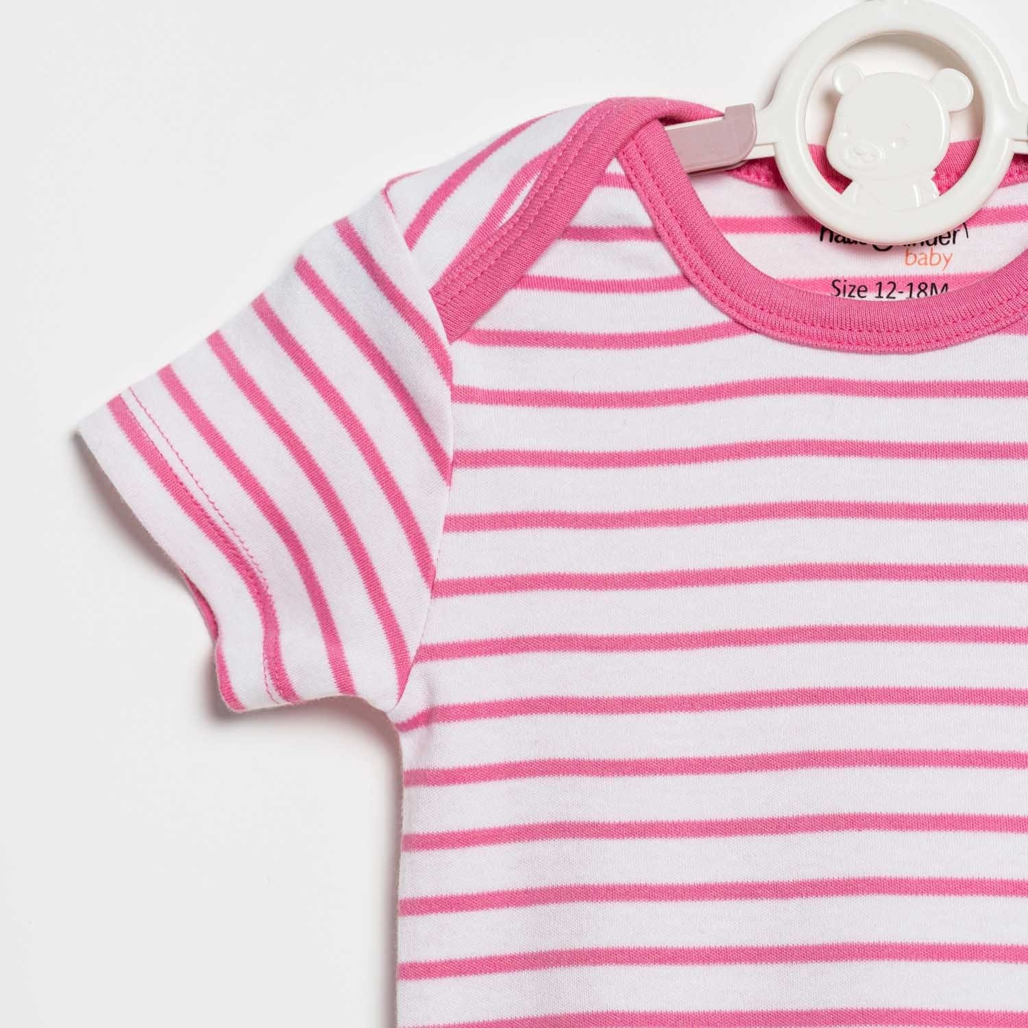 Baby Girl Iris Pink Short Sleeve Onesies pack of 3 Collection