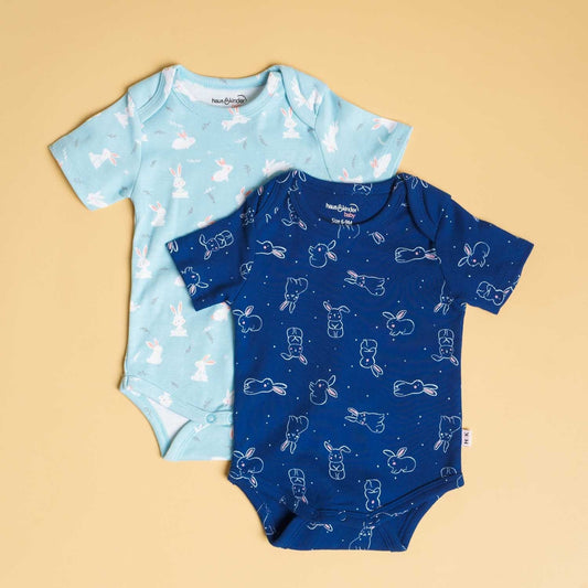 Baby Boy Hippity Hop Short Sleeve Onesies Pack of 2 Collection