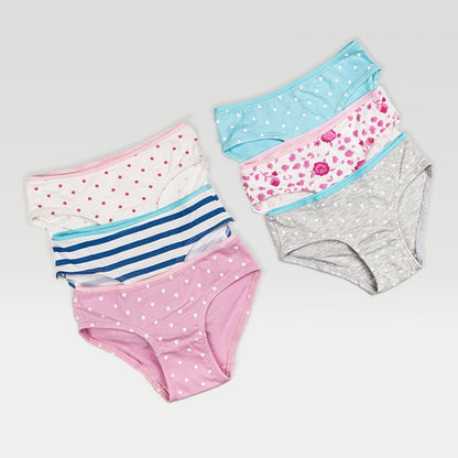 Girl Knickers, Pack of 3, Bio-wash Cotton Antibacterial Finish  (1-10 Years)