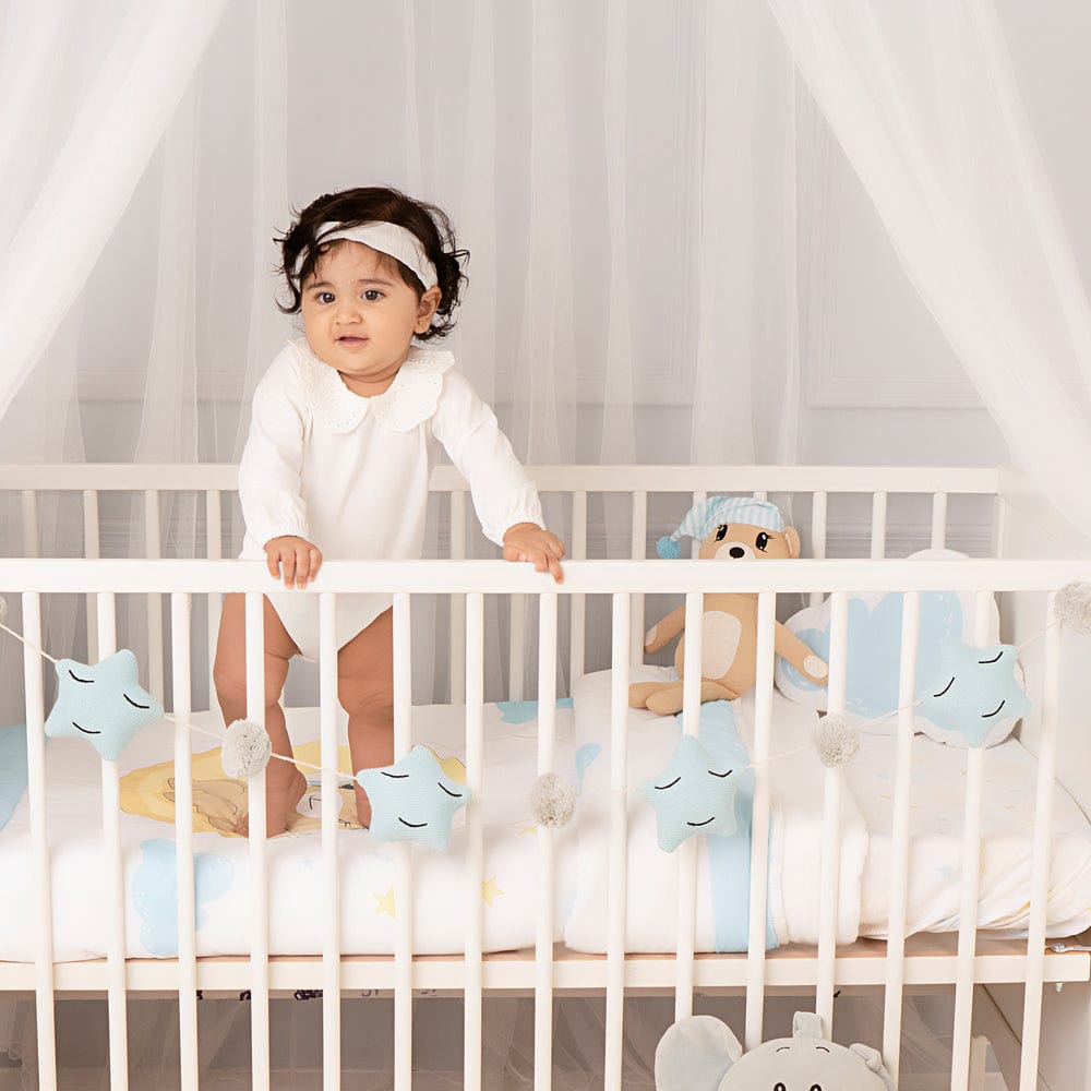 Star-Crib/Cot Bunting ,Blue