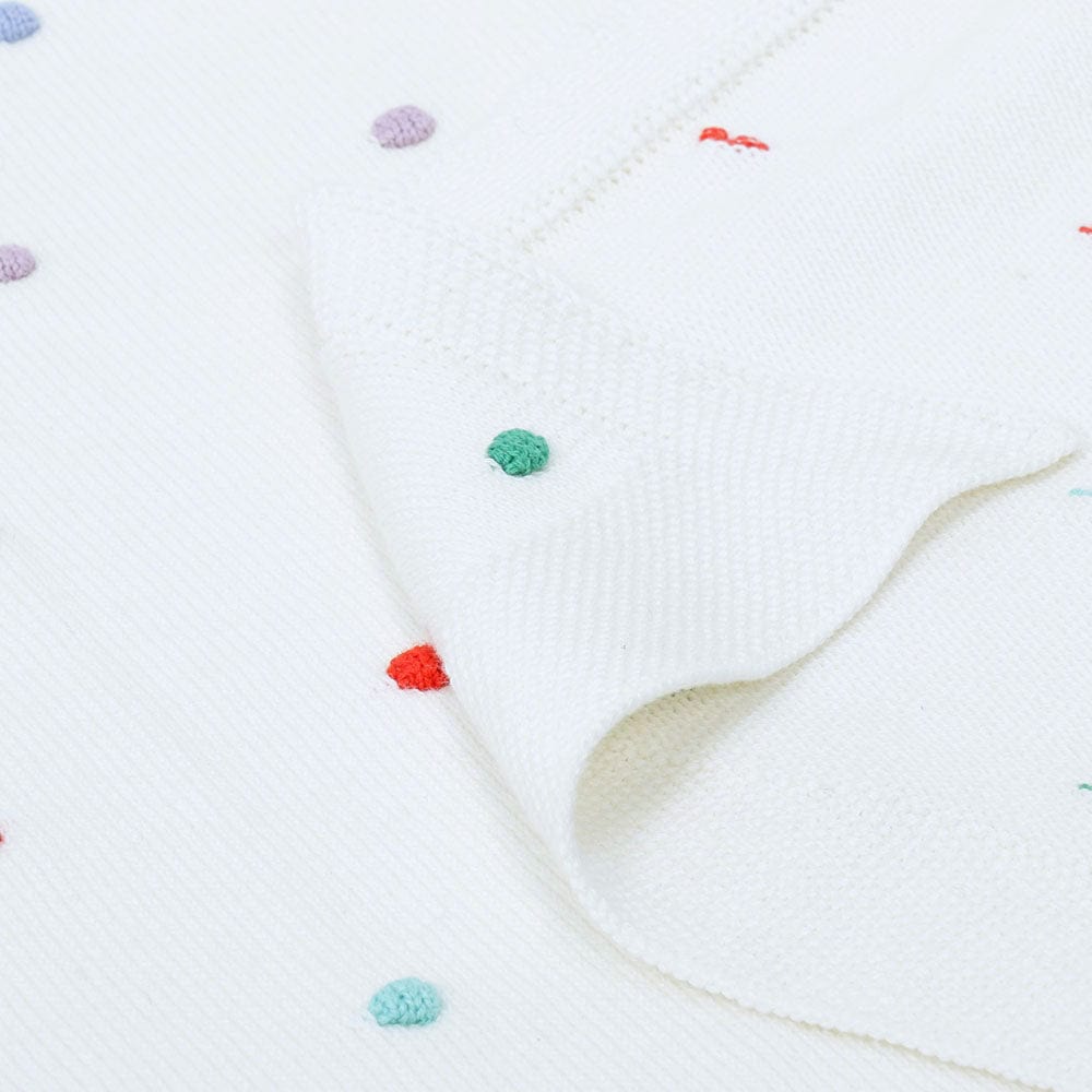 Bubble multicolor 100% pure cotton knitted Summer/AC blanket for baby