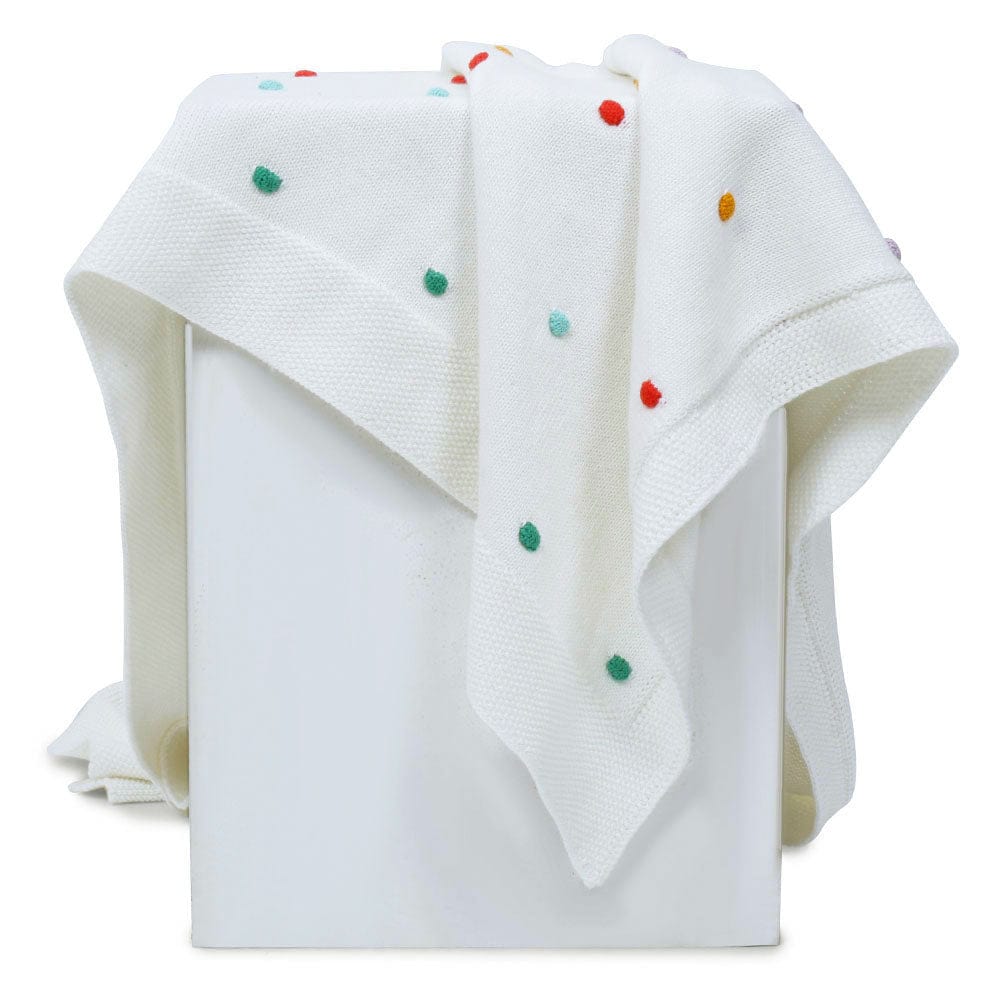 Bubble multicolor 100% pure cotton knitted Summer/AC blanket for baby