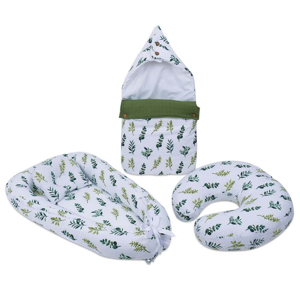 BeLeaf in yourself Baby Sleeping Nest, Portable Adjustable Newborn Crib Bassinet, 0-24 Months