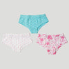 Girl Knickers, Pack of 3, Bio-wash Cotton Antibacterial Finish  (1-10 Years)